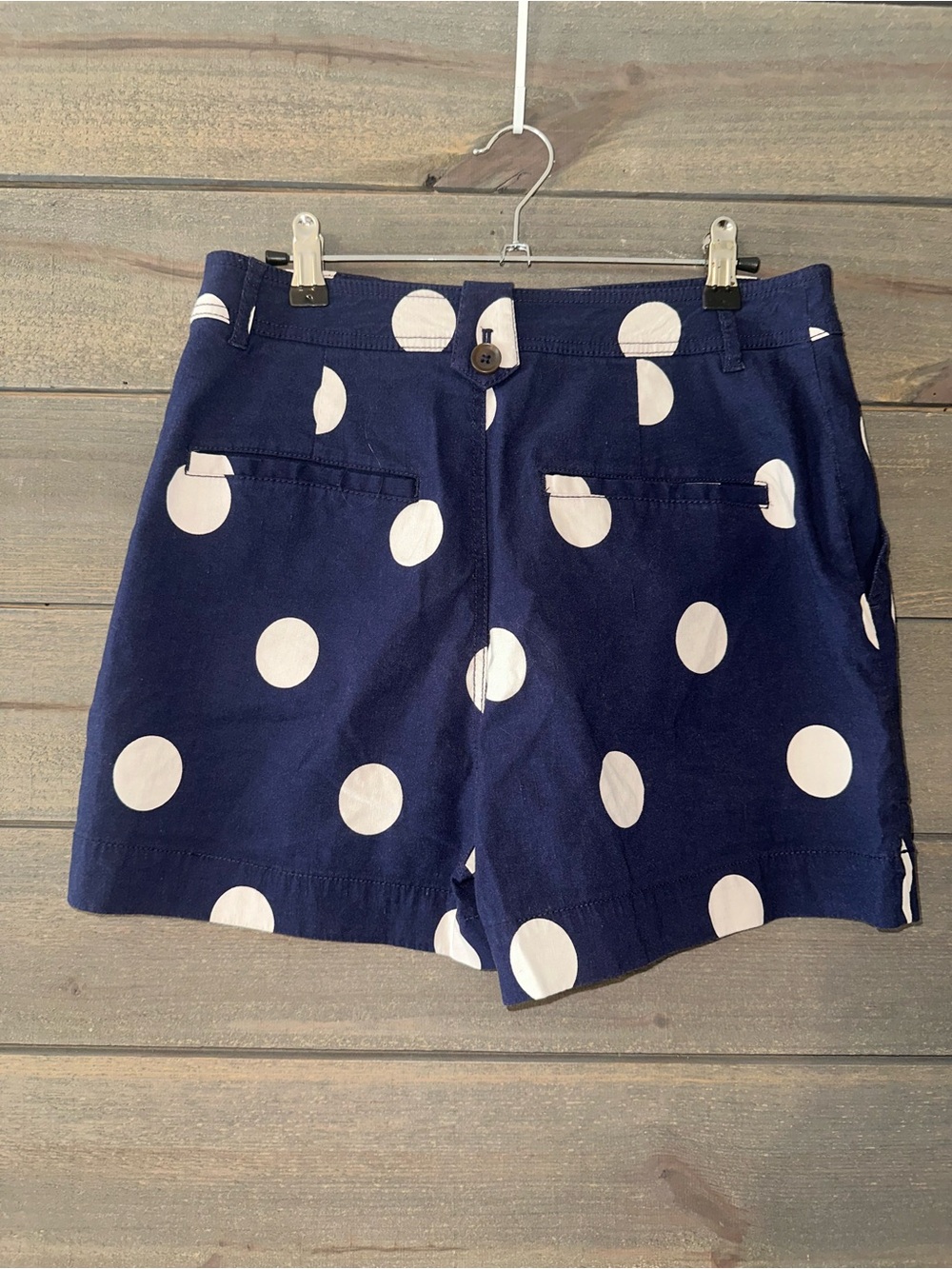 MAEVE Polka Dot Navy Shorts - Picture 4 of 8
